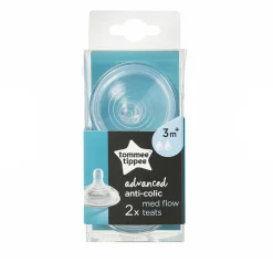 Tommee Tippee Advanced Anti-Colic Teats - 2 pack Hot