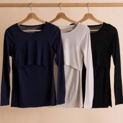 The Sleep Store All Seasons Merino/Tencel LS Breastfeeding Top Clearance