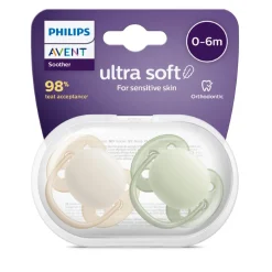 Phillips Avent Avent Soother Ultra Soft 2 Pack Clearance