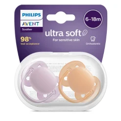 Phillips Avent Avent Soother Ultra Soft 2 Pack Clearance