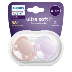 Phillips Avent Avent Soother Ultra Soft 2 Pack Clearance
