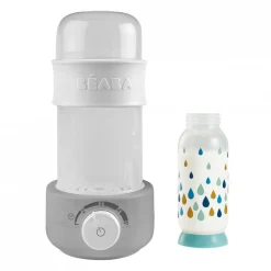 Béaba Baby Milk Second Bottle Warmer Grey New