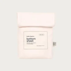 Babu Basics Organic Cotton Bassinet Oval Fitted Sheet - 58 x 72cm Outlet