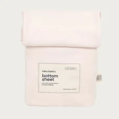 Babu Basics Organic Cotton Cot Fitted Sheet - 70 x 135cm Discount