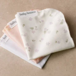 The Sleep Store Baby Basics Jersey Face Cloths 6 pack Discount