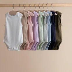 The Sleep Store Baby Basics Organic Cotton Singletsuit Fashion