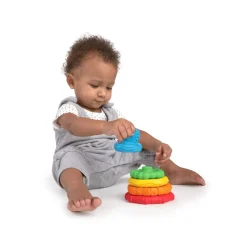 Baby Einstein Stack & Teethe Multi-Textured Teether Toy Hot