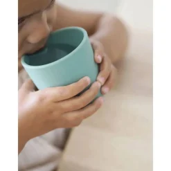 Béaba Beaba Silicone Anti Slip Cup 3pk Grey/Sage/Velvet Fashion