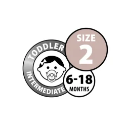 Bibs Colour Pacifier - 2 pack Hot