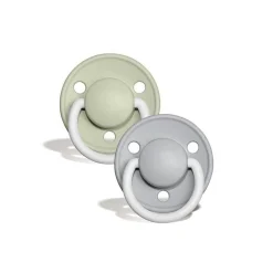 Bibs De Lux Silicone Night Glow Colour Mix 2pk - One Size Best