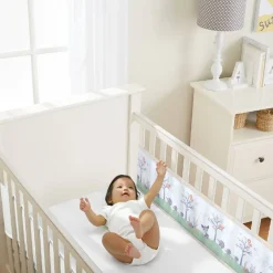 BreathableBaby Breathable Baby - Breathable Print Mesh Cot Liner - 2 Sides / Solid-end cots Online
