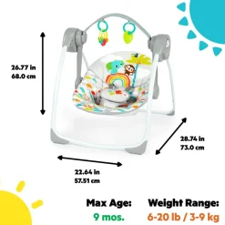 Bright Starts Playful Paradise Portable Swing Best