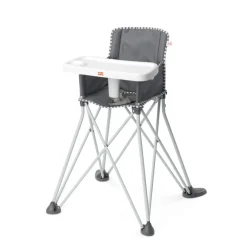 Bright Starts Pop 'N Dine High Chair Grey Outlet