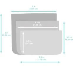 Bumkins Clear Travel Bag 3pk Clearance