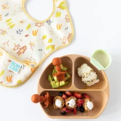 Bumkins Little Dippers Round 3pk Taffy Grey Best