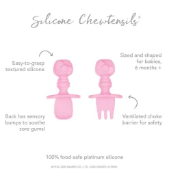 Bumkins Silicone Chewtensils - Hello Kitty Discount