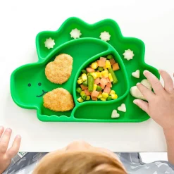 Bumkins Silicone Grip Dish - Dinosaur Online