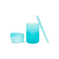 Bumkins Silicone Straw Cup with Lid Outlet