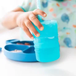 Bumkins Silicone Straw Cup with Lid Outlet