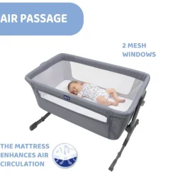 Chicco Next2Me Essential Bassinet Stone Clearance