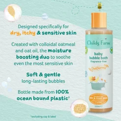 Childs Farm OatDerma Baby Bubble Bath Fragrance-Free Outlet
