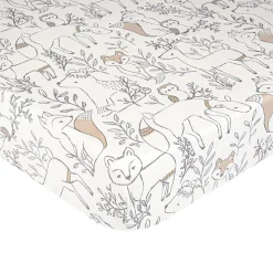 Crane Baby Co-Sleeper Fitted Sheet - Ezra Collection Ezra Woodland Clearance