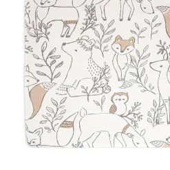 Crane Baby Cot Fitted Sheet - Ezra Collection - 132 x 71cm Ezra Woodland Hot