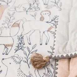 Crane Baby Cot Fitted Sheet - Ezra Collection - 132 x 71cm Ezra Woodland Hot