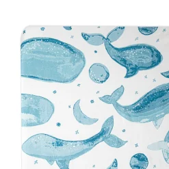 Crane Baby Cot Fitted Sheet - Caspian Collection - 132 x 71cm Caspian Whale Hot