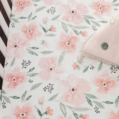 Crane Baby Cot Fitted Sheet - Parker Collection - 132 x 71cm Parker Floral Best