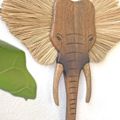 Crane Baby Wooden Elephant Wall Decor - 1pc Fashion