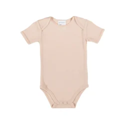 The Sleep Store Deluxe Merino Rib Short-Sleeve Bodysuit Almond Sale