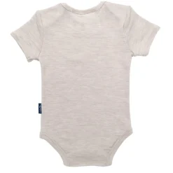 The Sleep Store Deluxe Merino Rib Short-Sleeve Bodysuit Almond Sale