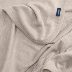 The Sleep Store Deluxe Merino Rib Short-Sleeve Bodysuit Almond Sale