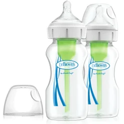 Dr Browns Options+ Baby Bottle - Wide Neck 2 pack Hot