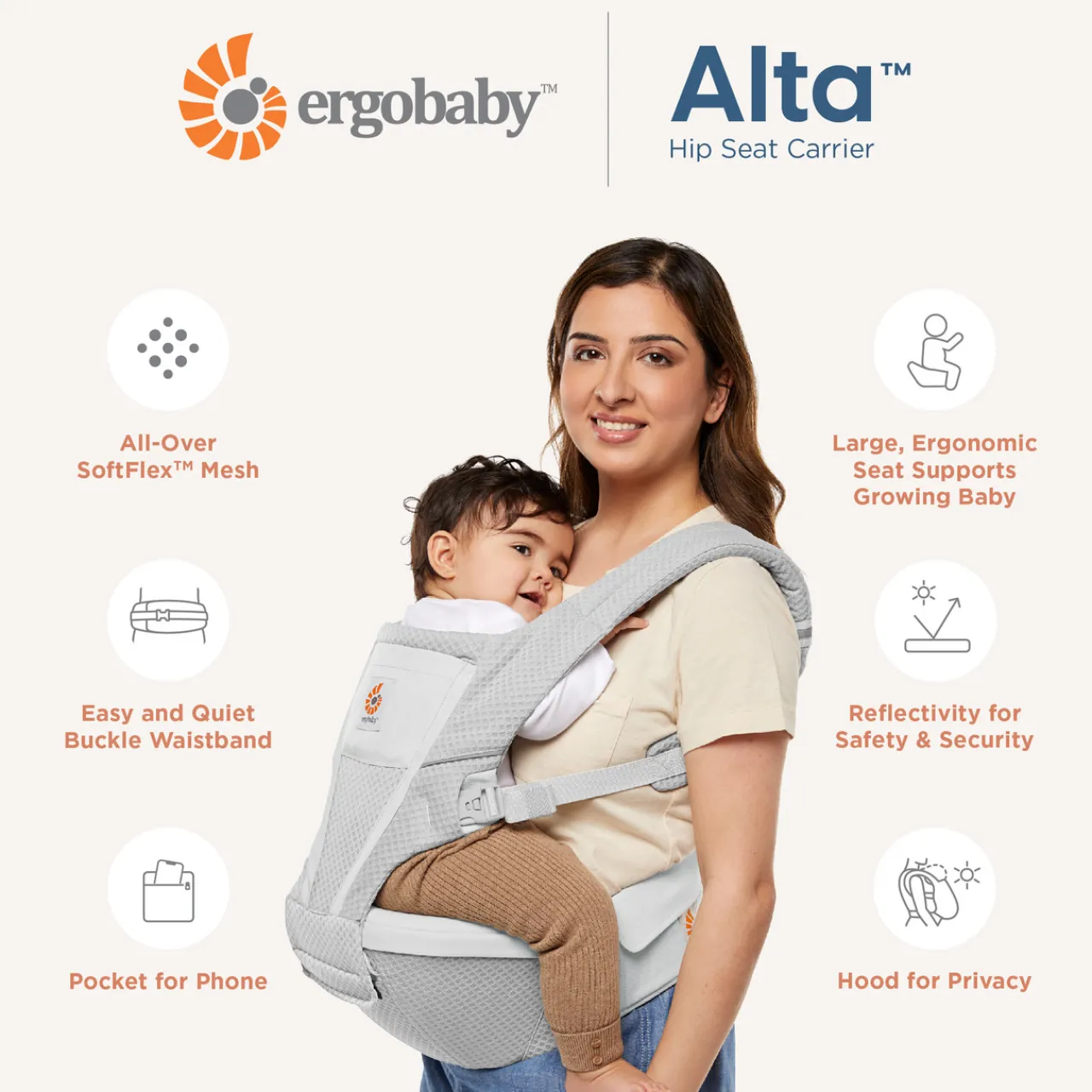 Ergobaby Alta Hip Carrier Clearance