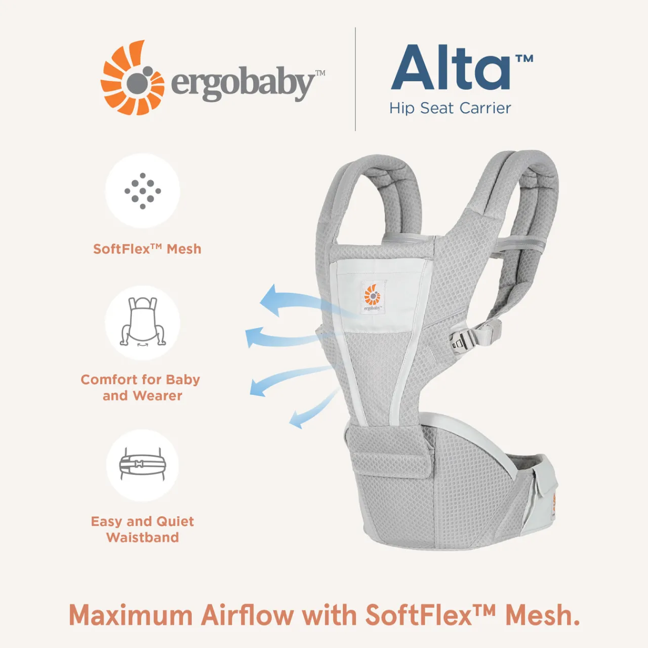 Ergobaby Alta Hip Carrier Clearance