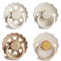 FRIGG Round Latex Pacifiers 4pk Clearance