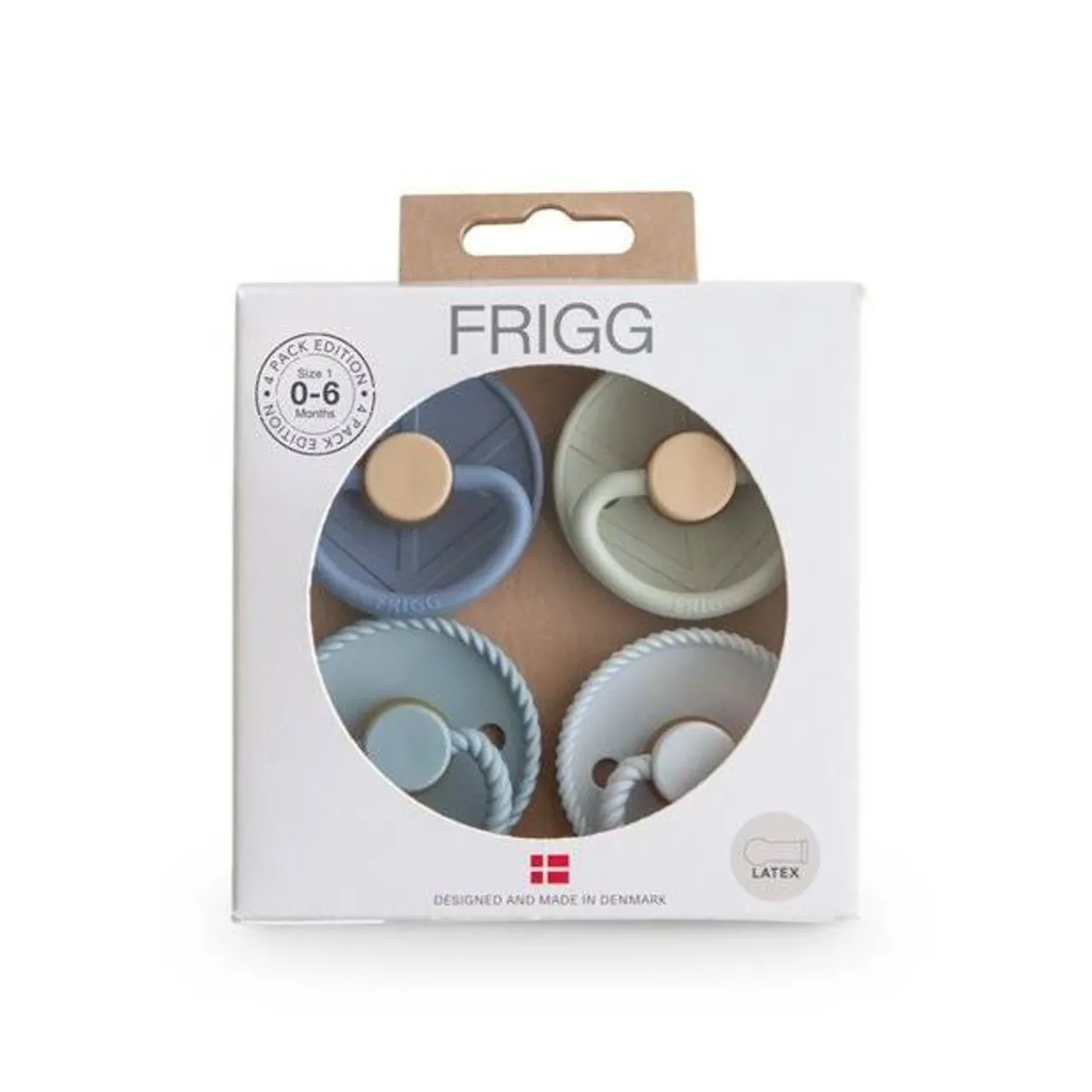 FRIGG Round Latex Pacifiers 4pk Clearance