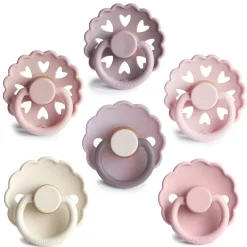 FRIGG Round Latex Pacifiers 6pk Fashion