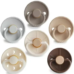 FRIGG Round Latex Pacifiers 6pk Fashion