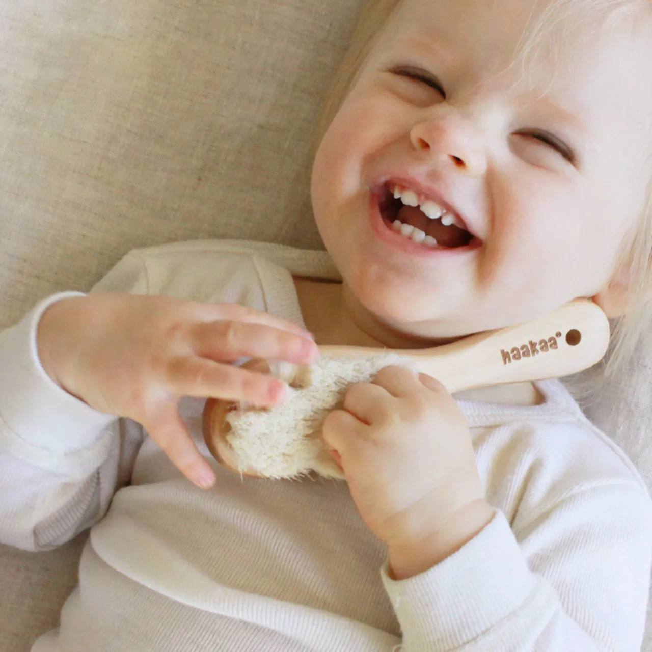 Haakaa Goat Wool Baby Hair Brush Clearance