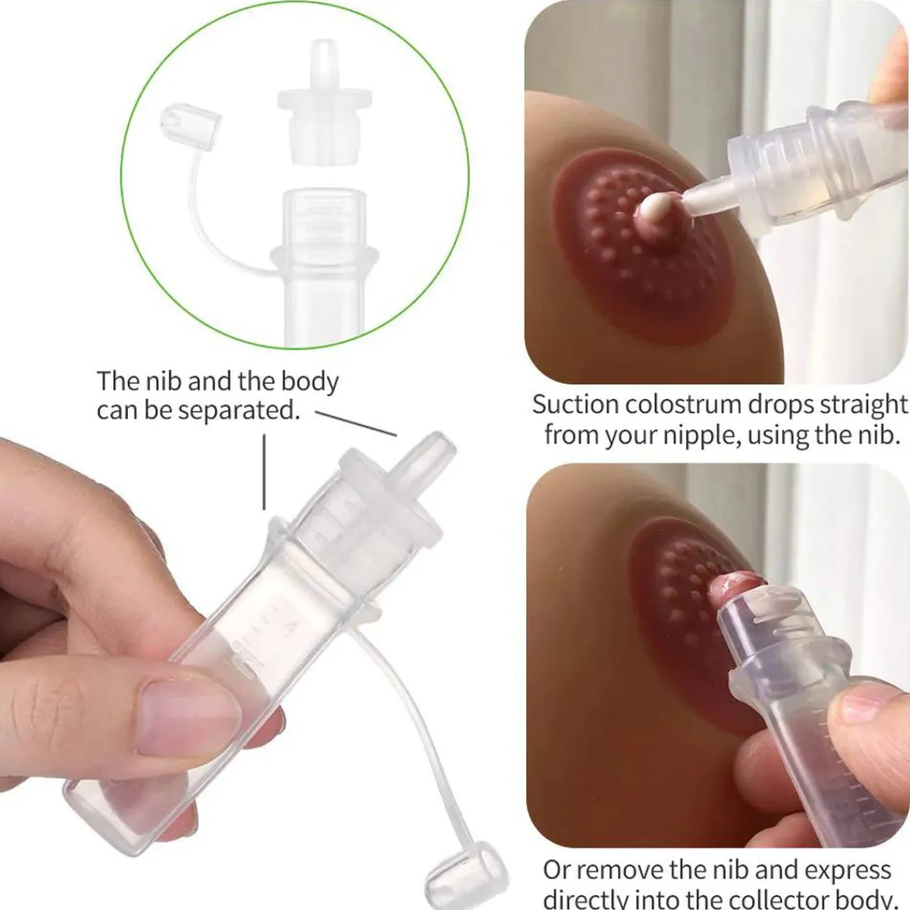 Haakaa Pre-Sterilised Silicone Colostrum Collector 2pk 20ml New