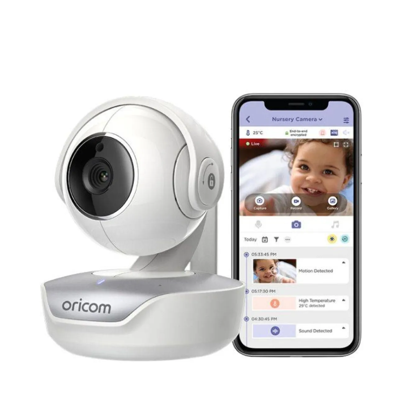 Oricom HD Smart Camera with Remote Access and Motorised Pan-Tilt Sale