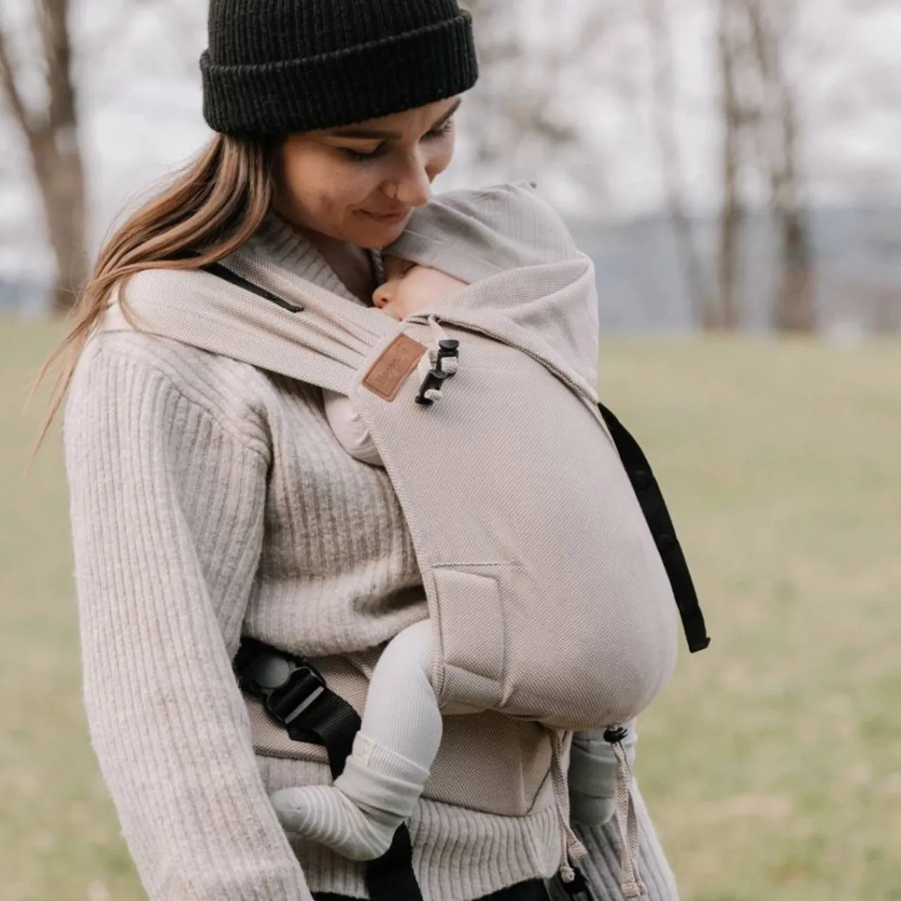 Hoppediz Primeo Baby Carrier - Cross Twill Clearance