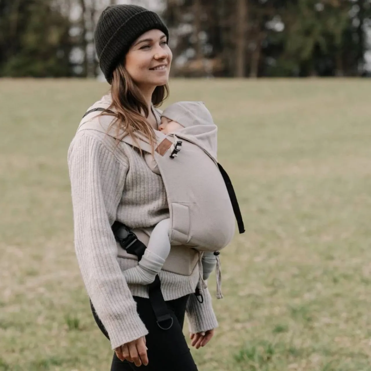 Hoppediz Primeo Baby Carrier - Cross Twill Clearance