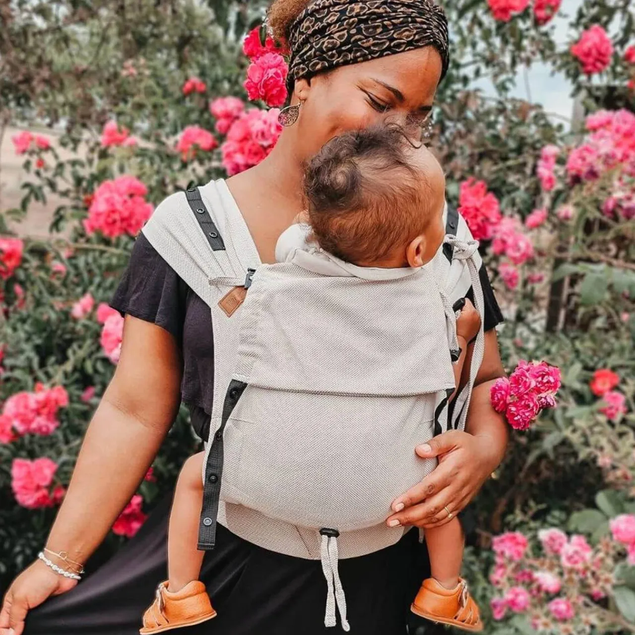 Hoppediz Primeo Baby Carrier - Cross Twill Clearance