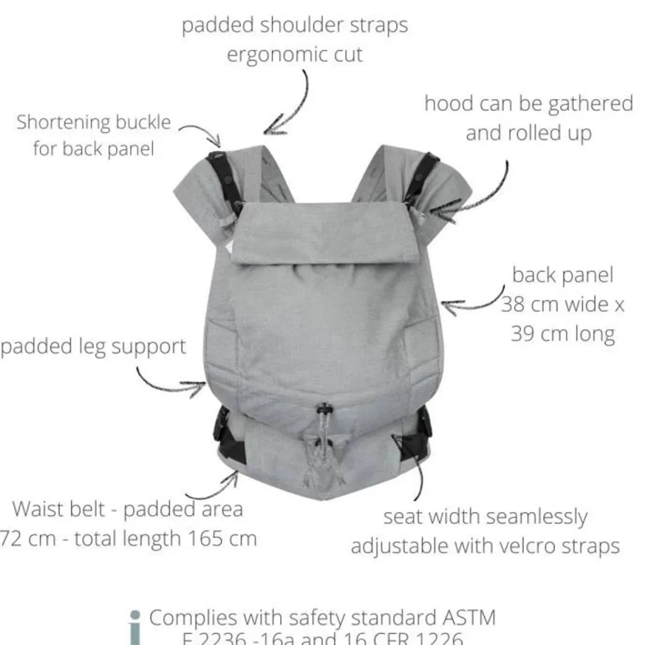 Hoppediz Primeo Baby Carrier - Jacquard Outlet