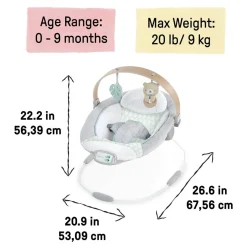 Ingenuity Cozy Spot Soothing Baby Bouncer Clearance