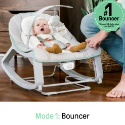 Ingenuity Keep Cozy 3-in-1 Grow With Me Bounce and Rock Seat Weaver Hot